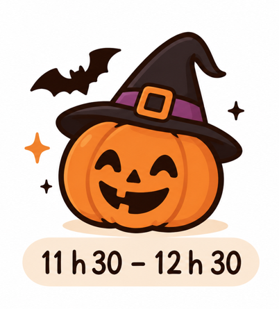 🎃 Atelier Halloween Enfant – Boîte Magique & Cookie Gourmand